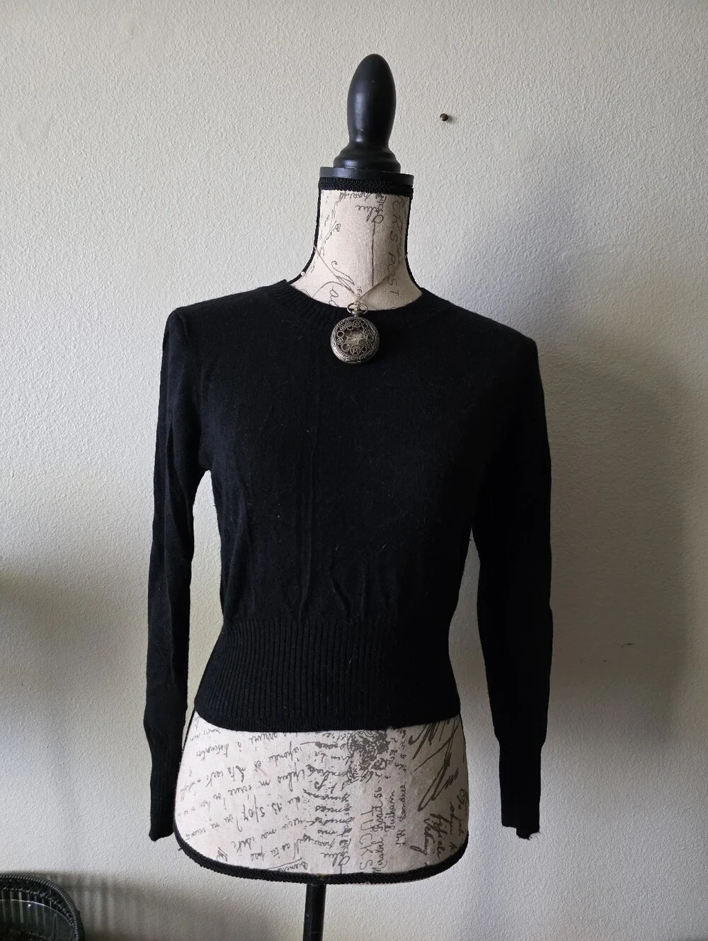 J Crew Cashmere Shrunken Crewneck Sweater - S